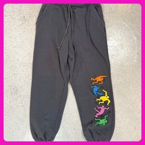 Cotton On K. Haring Joggers Sweatpants‎ Colorful Print XS Women's Athleisure